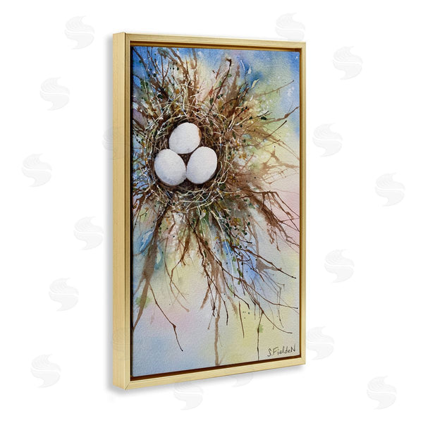 Stupell Industries Stephanie Fielden | Modern Watercolor Bird Nest