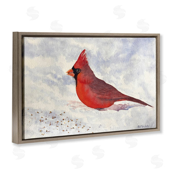 Stupell Industries Stephanie Fielden | Red Cardinal In Snow