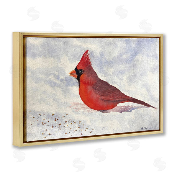 Stupell Industries Stephanie Fielden | Red Cardinal In Snow
