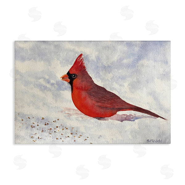 stupell industries Stephanie Fielden | Red Cardinal in Snow