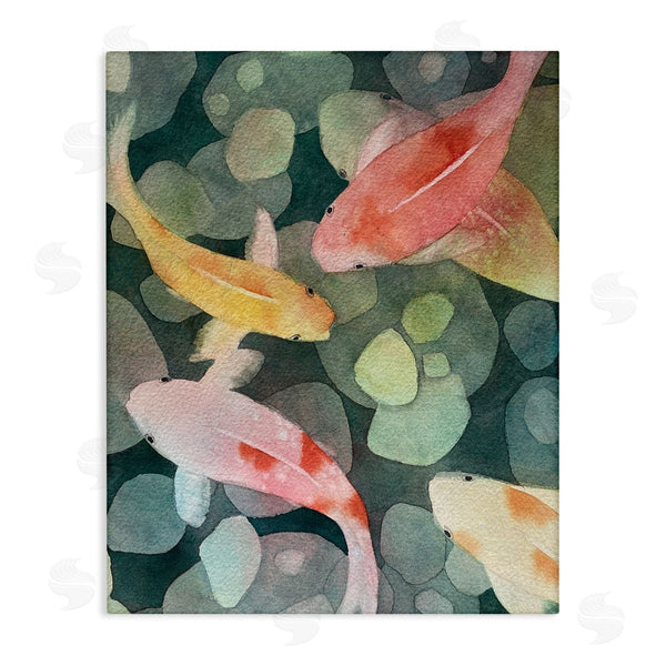 stupell industries Stephanie Fielden | Watercolor Koi Aerial View