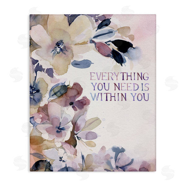 stupell industries Stephanie Ryan | Everything You Need Floral Phrase Wall Art