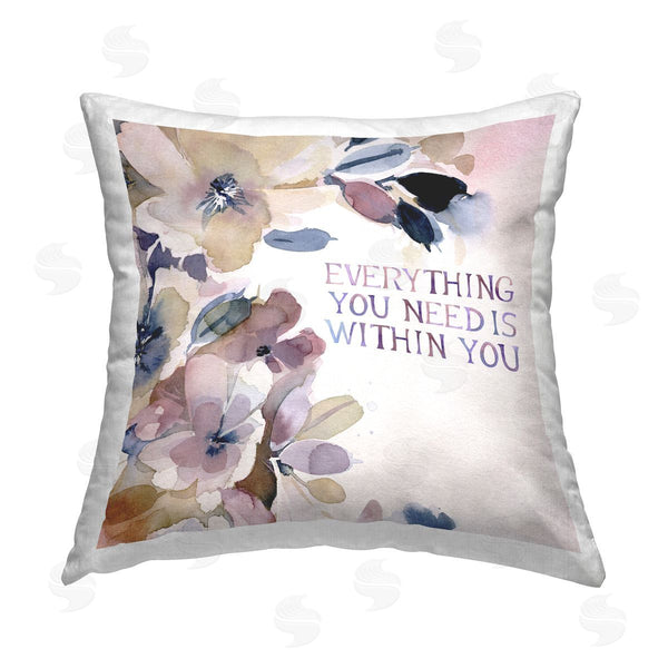 stupell industries Stephanie Ryan | Everything You Need Within Printed Throw Pillow