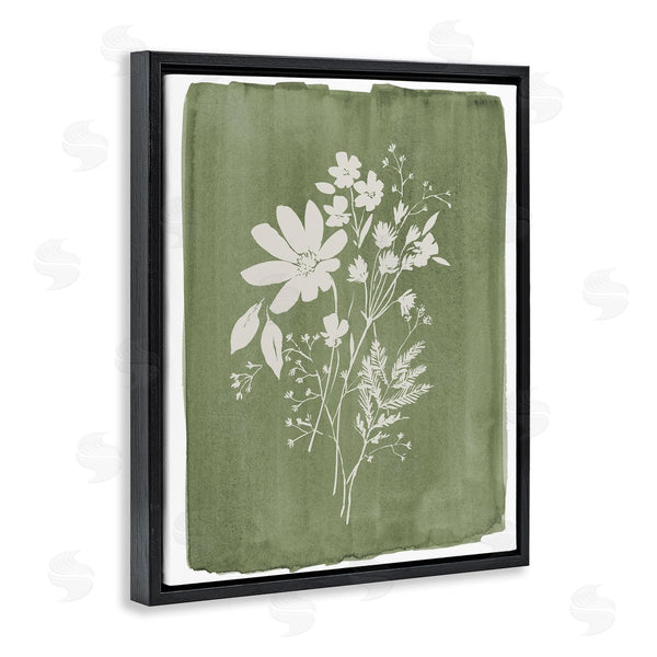 Stupell Industries Stephanie Ryan | Wildflowers On Olive Green
