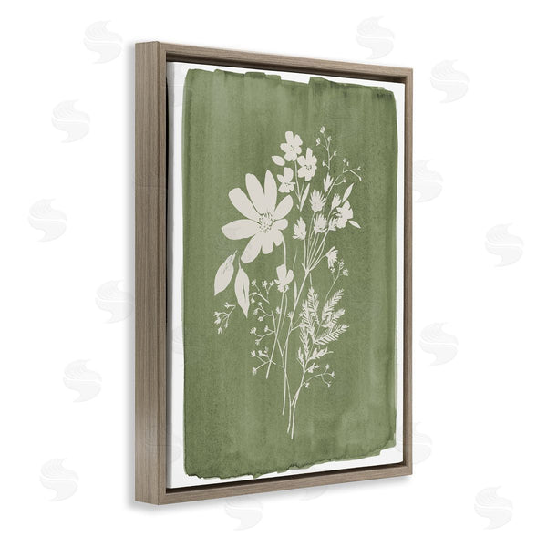 Stupell Industries Stephanie Ryan | Wildflowers On Olive Green
