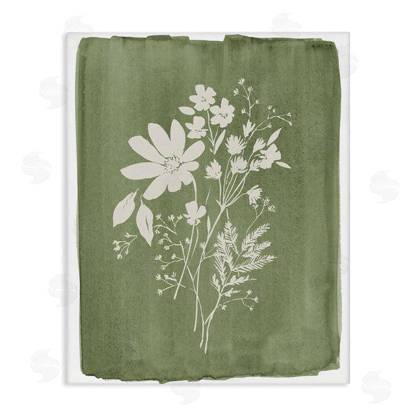 stupell industries Stephanie Ryan | Wildflowers on Olive Green
