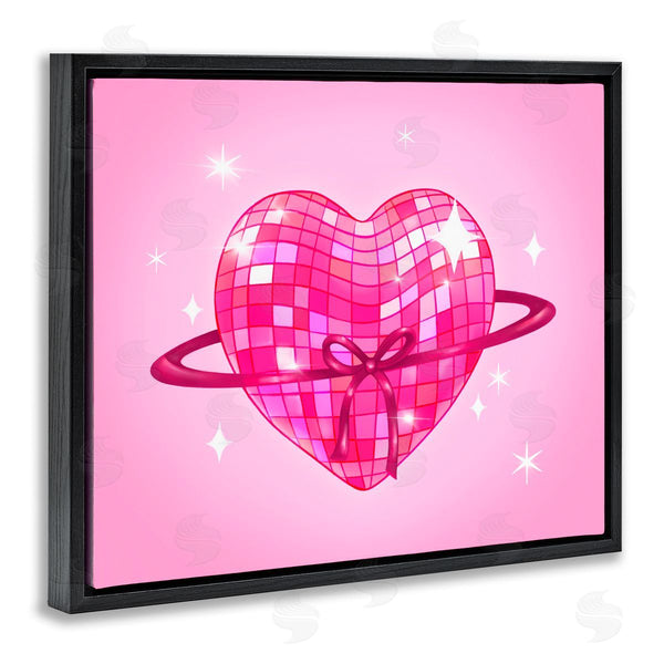 Stupell Industries Stephanie Sanchez | Disco Heart Planet Rings