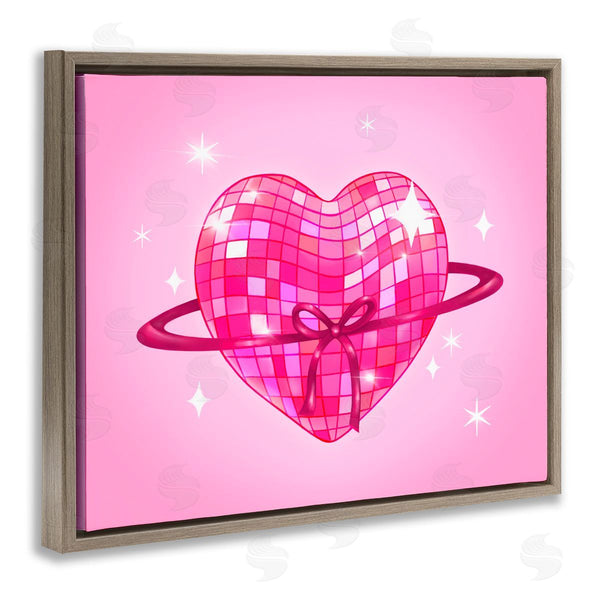 Stupell Industries Stephanie Sanchez | Disco Heart Planet Rings