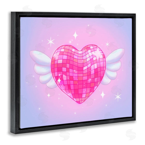 Stupell Industries Stephanie Sanchez | Disco Heart With Wings