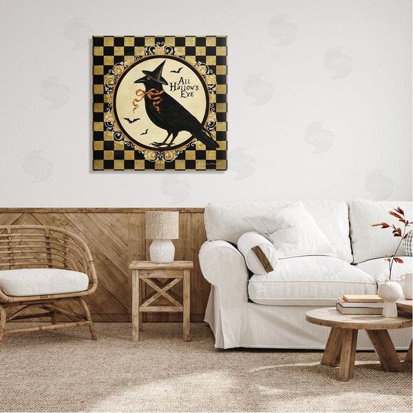 Stupell Industries Stephanie Workman Marrott | All Hallow's Eve Halloween Crow Wall Art