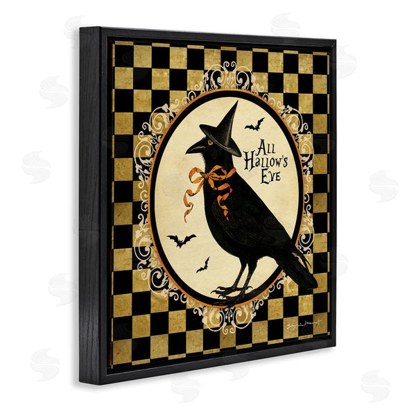 Stupell Industries Stephanie Workman Marrott | All Hallow's Eve Halloween Crow Wall Art