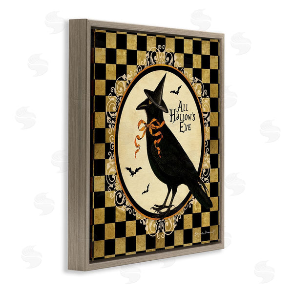 Stupell Industries Stephanie Workman Marrott | All Hallow's Eve Halloween Crow Wall Art