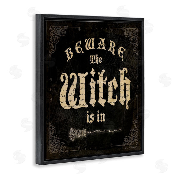 Stupell Industries Stephanie Workman Marrott | Beware The Witch Vintage Phrase Wall Art