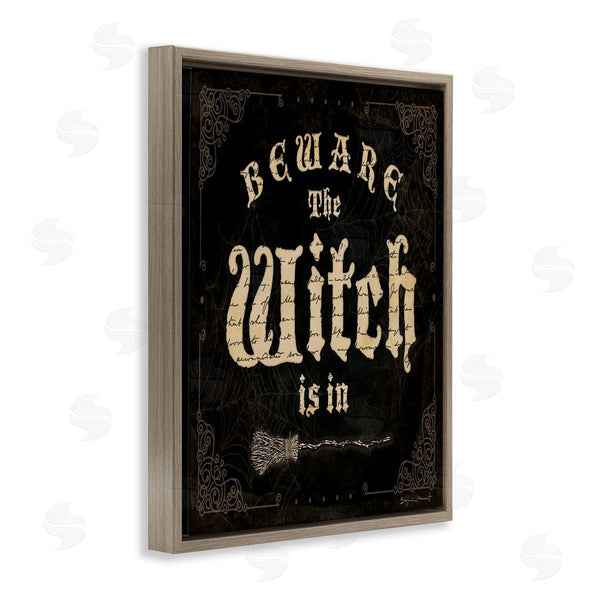 Stupell Industries Stephanie Workman Marrott | Beware The Witch Vintage Phrase Wall Art
