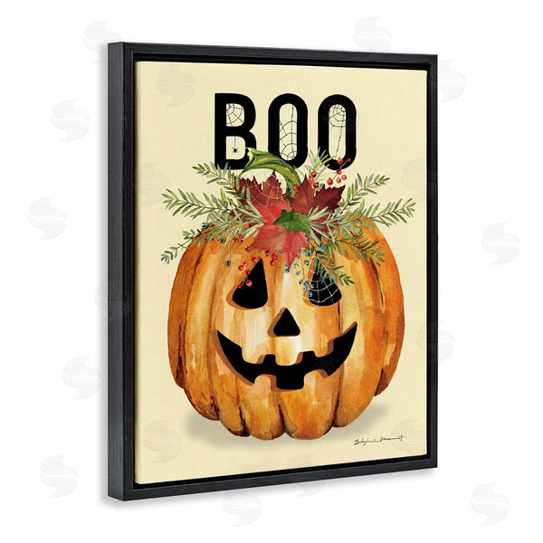 Stupell Industries Stephanie Workman Marrott | Boo Halloween Flowers Wall Art