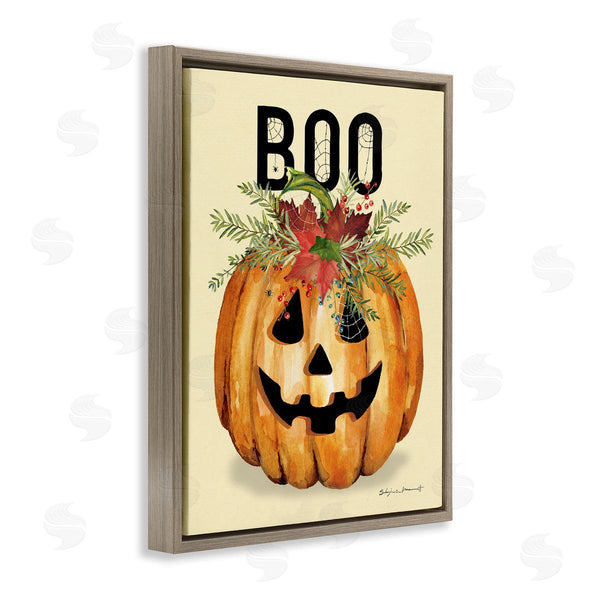 Stupell Industries Stephanie Workman Marrott | Boo Halloween Flowers Wall Art