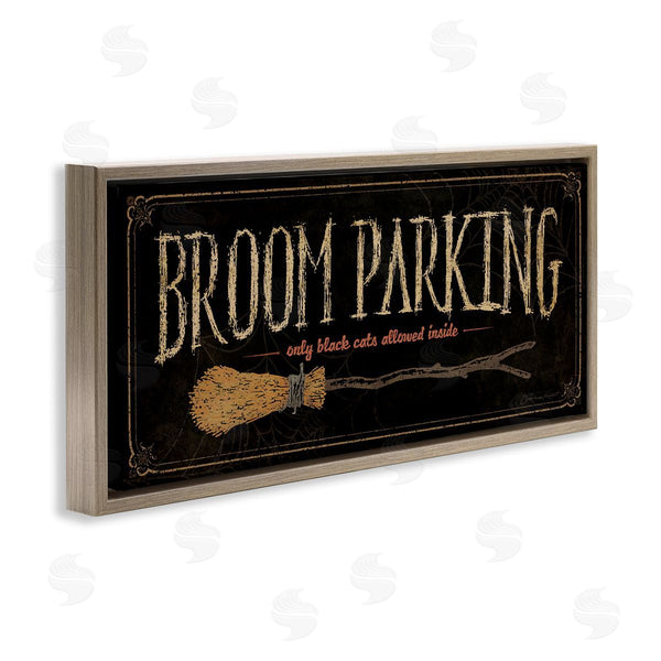 Stupell Industries Stephanie Workman Marrott | Broom Parking Black Cats Allowed Wall Art