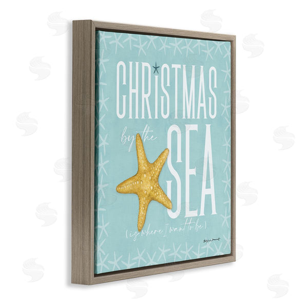 Stupell Industries Stephanie Workman Marrott | Christmas By The Sea Turquoise Wall Art
