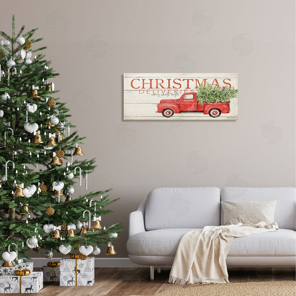 Stupell Industries Stephanie Workman Marrott | Christmas Deliveries Red Truck Wall Art
