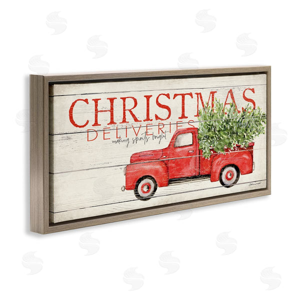 Stupell Industries Stephanie Workman Marrott | Christmas Deliveries Red Truck Wall Art
