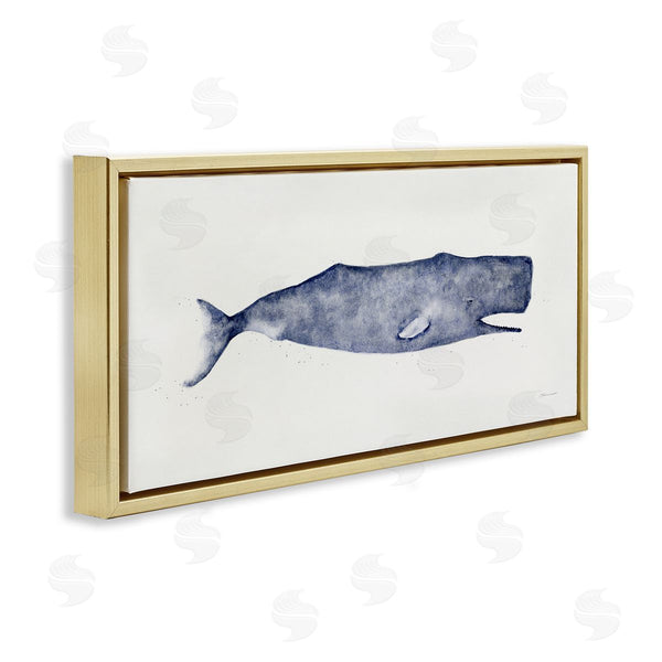 Stupell Industries Stephanie Workman Marrott | Classic Whale Watercolor Illustration