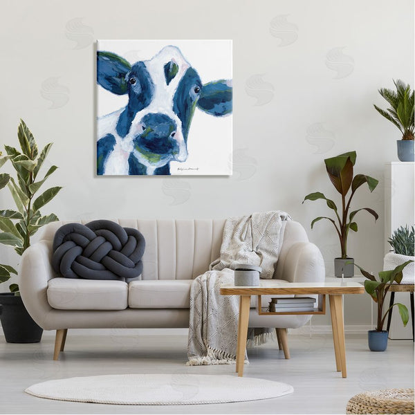 Stupell Industries Stephanie Workman Marrott | Country Cow Face Farm Animal Wall Art