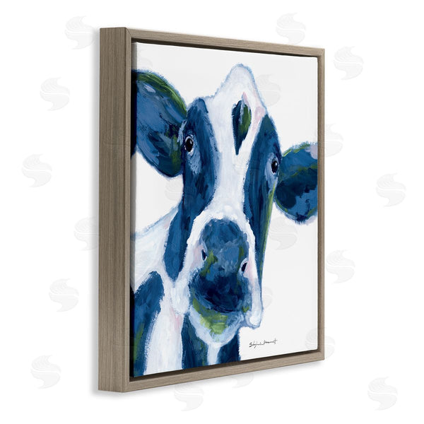 Stupell Industries Stephanie Workman Marrott | Country Cow Face Farm Animal Wall Art