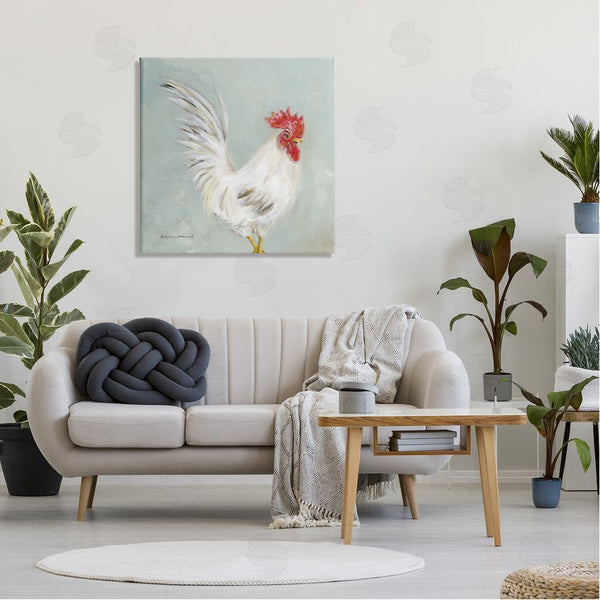 Stupell Industries Stephanie Workman Marrott | Farmhouse Rooster Chicken Animal Wall Art