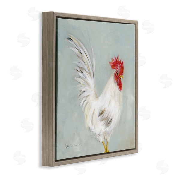 Stupell Industries Stephanie Workman Marrott | Farmhouse Rooster Chicken Animal Wall Art