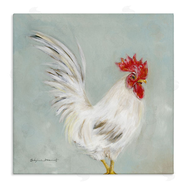 stupell industries Stephanie Workman Marrott | Farmhouse Rooster Chicken Animal Wall Art
