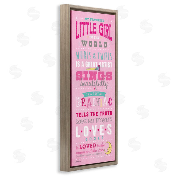 Stupell Industries Stephanie Workman Marrott | Favorite Little Girl In The World