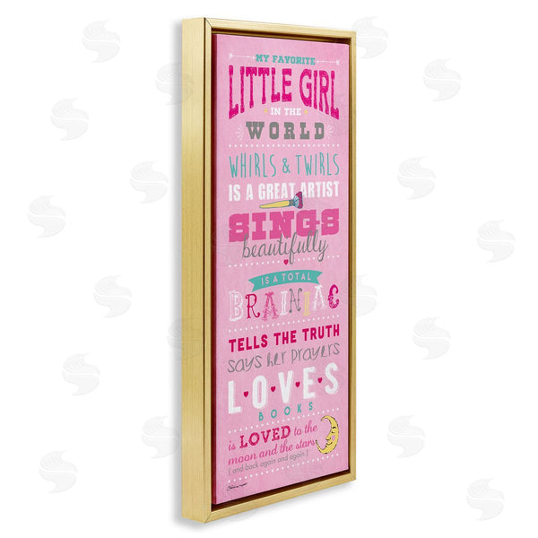 Stupell Industries Stephanie Workman Marrott | Favorite Little Girl In The World