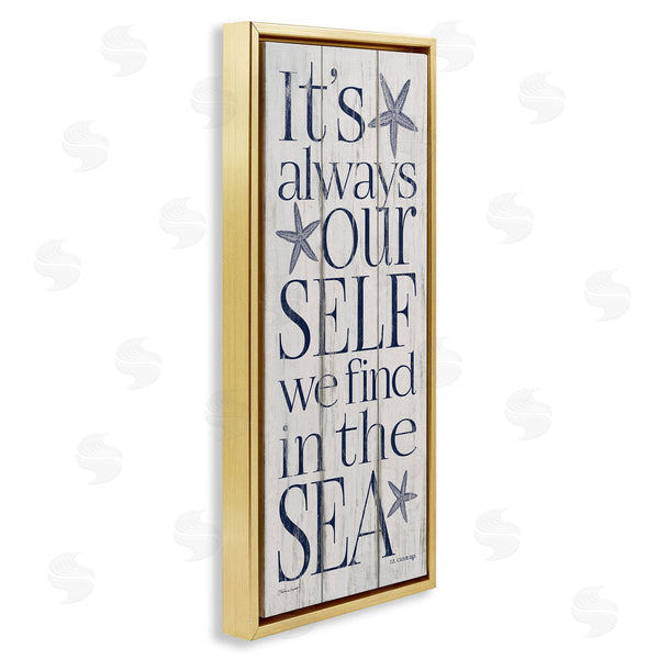Stupell Industries Stephanie Workman Marrott | Find Self In Sea Phrase