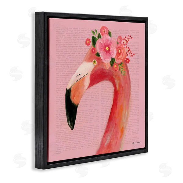 Stupell Industries Stephanie Workman Marrott | Floral Flamingo Pink Portrait