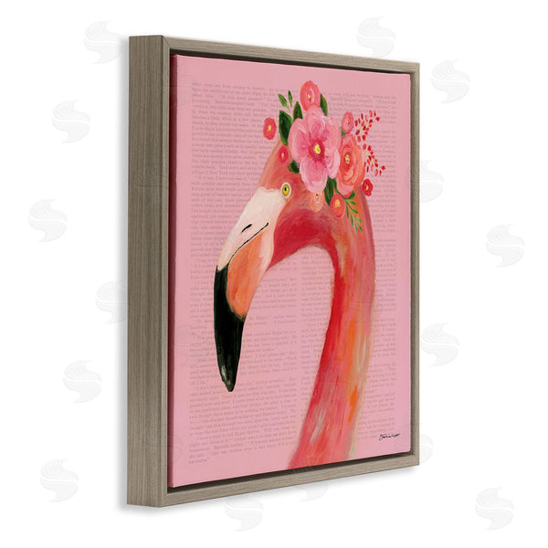 Stupell Industries Stephanie Workman Marrott | Floral Flamingo Pink Portrait