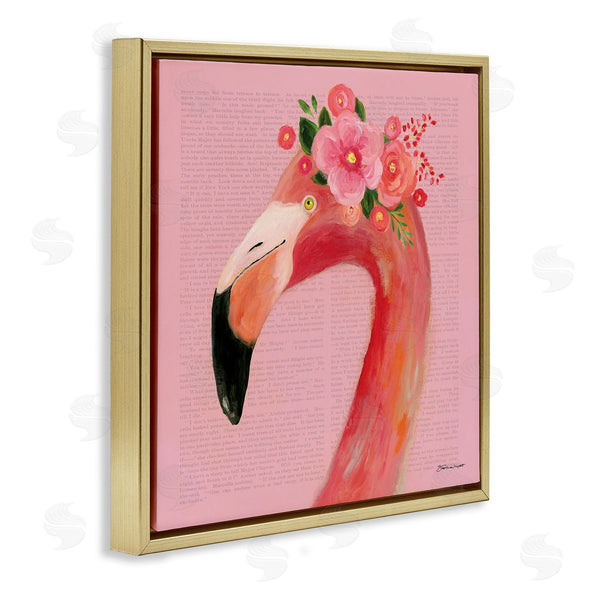 Stupell Industries Stephanie Workman Marrott | Floral Flamingo Pink Portrait