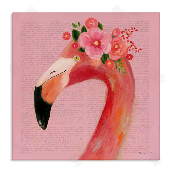 stupell industries Stephanie Workman Marrott | Floral Flamingo Pink Portrait