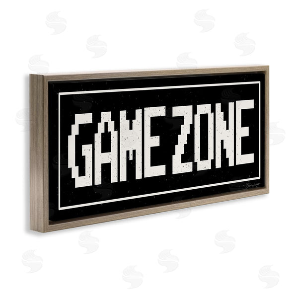 Stupell Industries Stephanie Workman Marrott | Game Zone Phrase Minimal Retro Arcade Typography