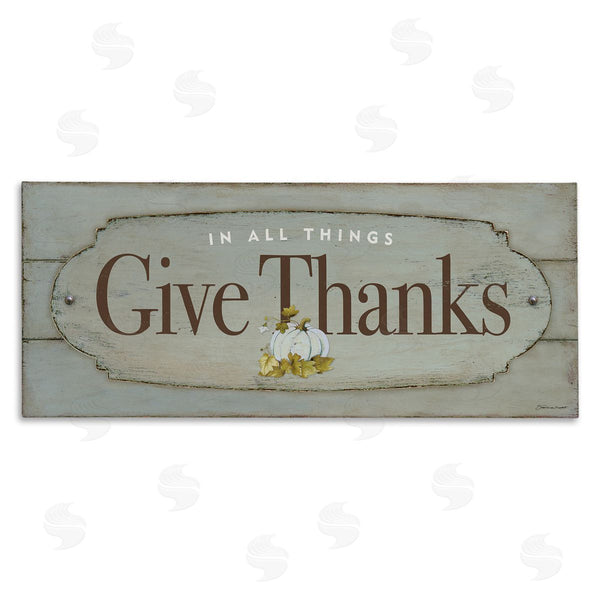 stupell industries Stephanie Workman Marrott | Give Thanks Distressed Grey Wall Art