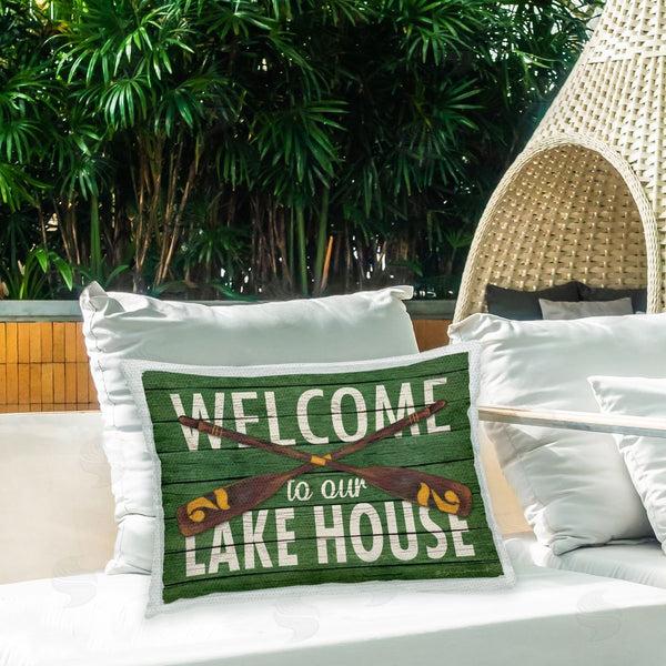 Stupell Industries Stephanie Workman Marrott | Green Welcome Lake House