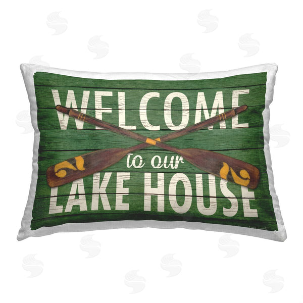 stupell industries Stephanie Workman Marrott | Green Welcome Lake House