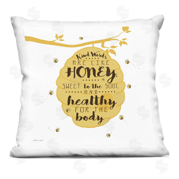 stupell industries Stephanie Workman Marrott | Kind Words Beehive Printed Throw Pillow