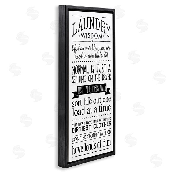 Stupell Industries Stephanie Workman Marrott | Laundry Wisdom Life Phrases Wall Art