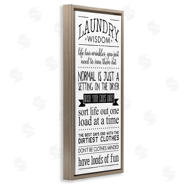 Stupell Industries Stephanie Workman Marrott | Laundry Wisdom Life Phrases Wall Art