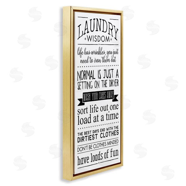 Stupell Industries Stephanie Workman Marrott | Laundry Wisdom Life Phrases Wall Art
