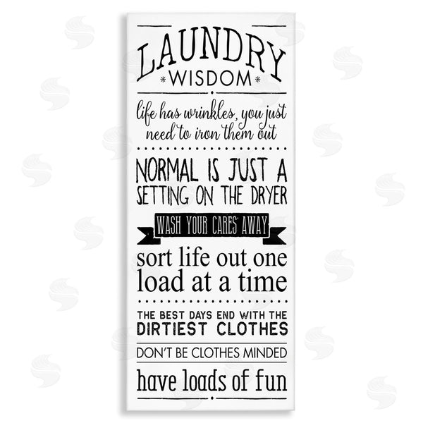 stupell industries Stephanie Workman Marrott | Laundry Wisdom Life Phrases Wall Art