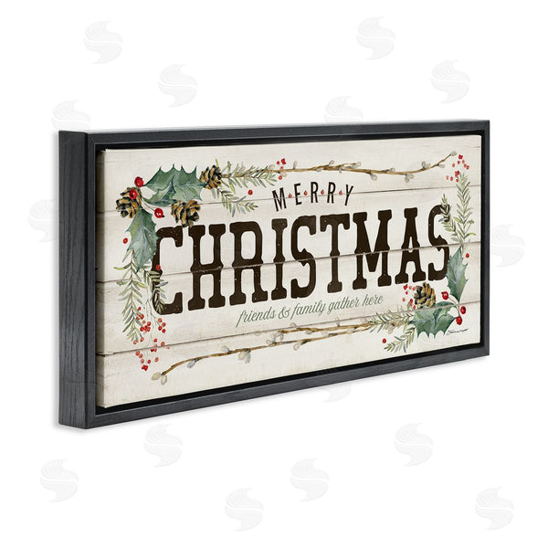 Stupell Industries Stephanie Workman Marrott | Merry Christmas Friends & Family Wall Art
