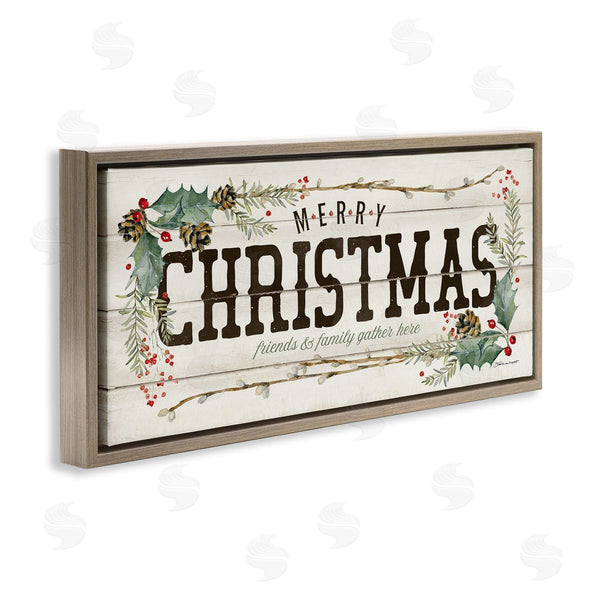 Stupell Industries Stephanie Workman Marrott | Merry Christmas Friends & Family Wall Art