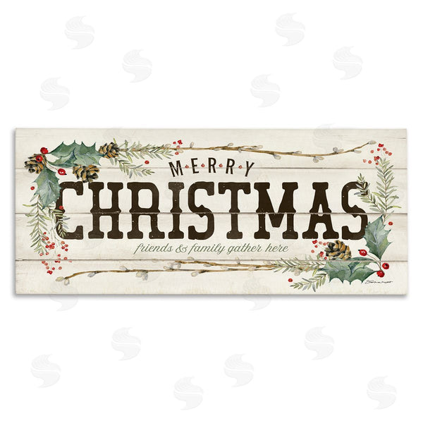 stupell industries Stephanie Workman Marrott | Merry Christmas Friends & Family Wall Art