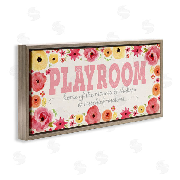 Stupell Industries Stephanie Workman Marrott | Playroom Of Mischief Makers Pink